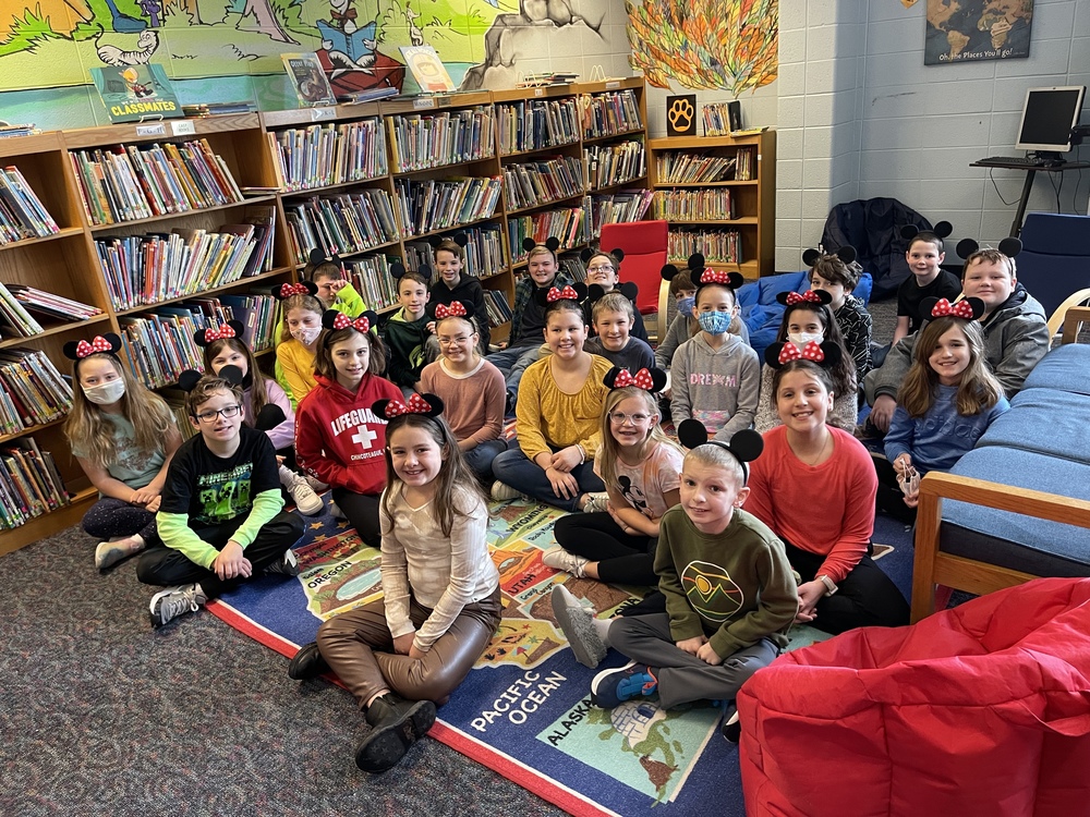 4th-Graders Celebrating Disney Day