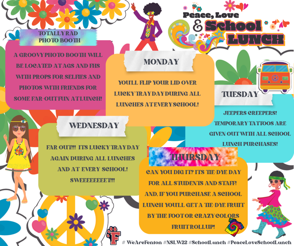 National School Lunch Week Activity Schedule Andrew G. Schmidt