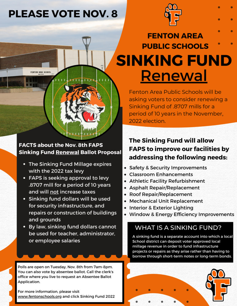 FAPS Sinking Fund Flyer 2022
